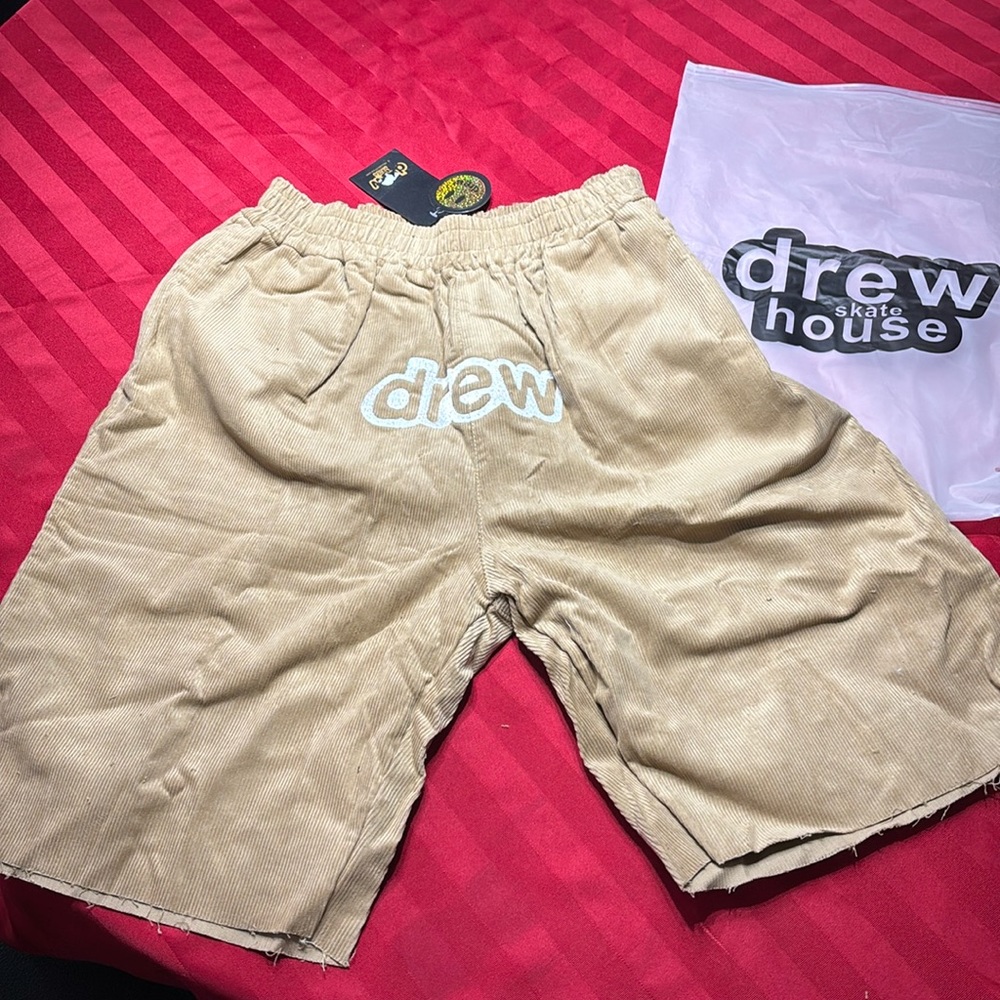 Drew house deconstructer beige shorts
